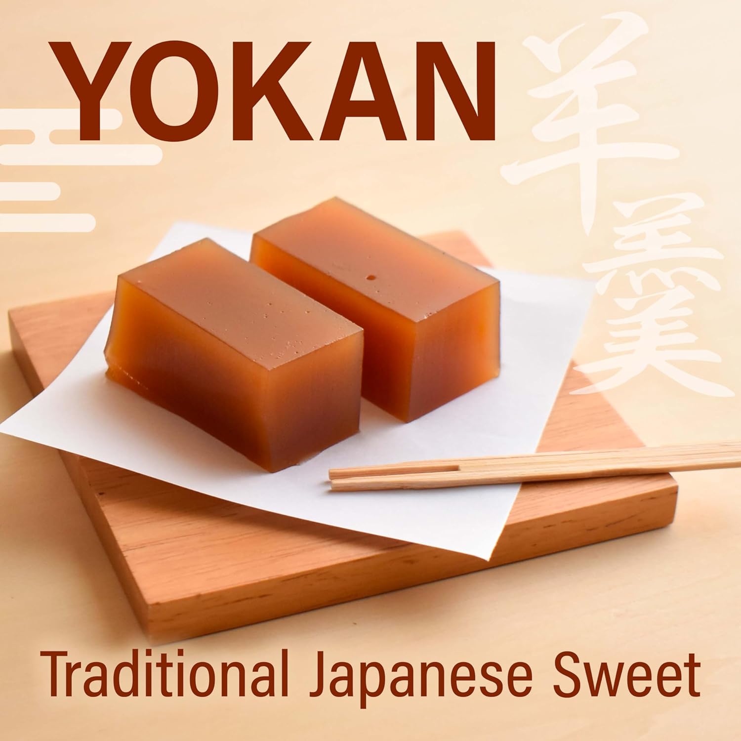 Yokan Japanese Traditional Wagashi Sweets