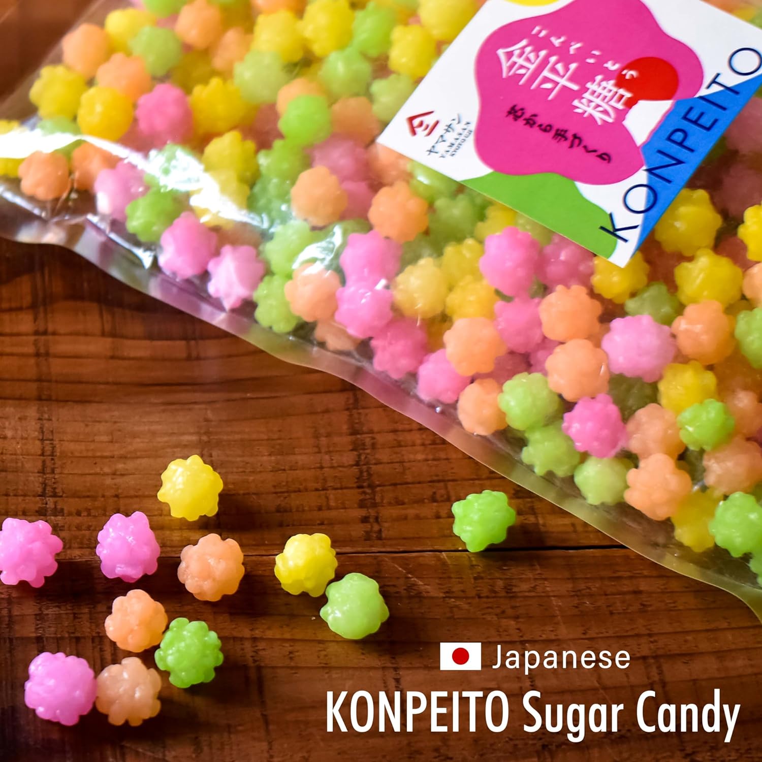 Konpeito Japanese Sugar Candy – Big bag 500g,