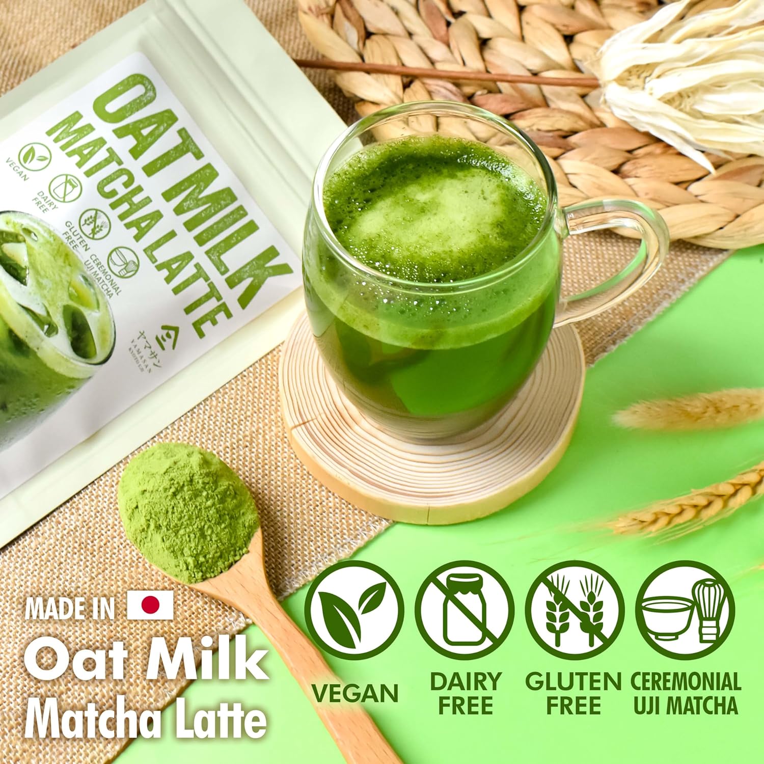 Japanese Oat Milk Matcha Latte