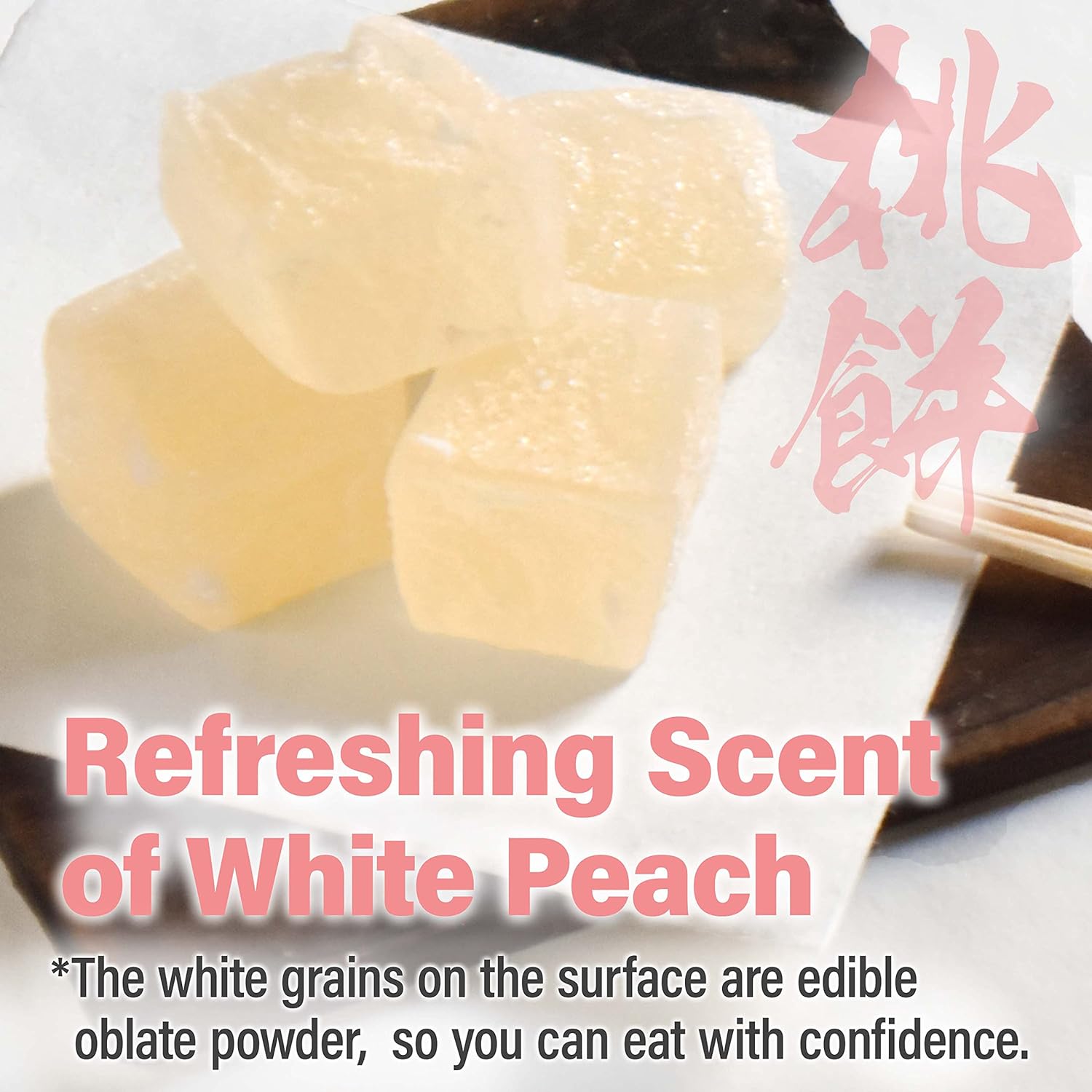 Japanese Mochi Candy White Peach Flavor